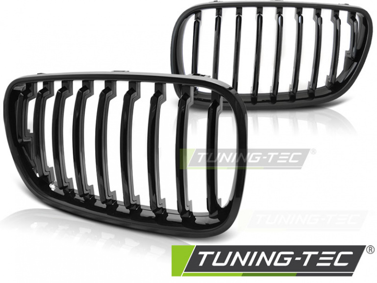 Upgrade Sportgrill Nieren für BMW X3 E83 Facelift 06-10 Hochglanz schwarz